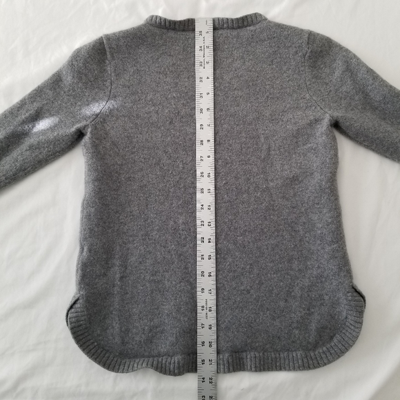 Toad&Co 100% LampsWool Girl Crew Neck Sweater Pullover Gray Charcoal Size M - Picture 9 of 10
